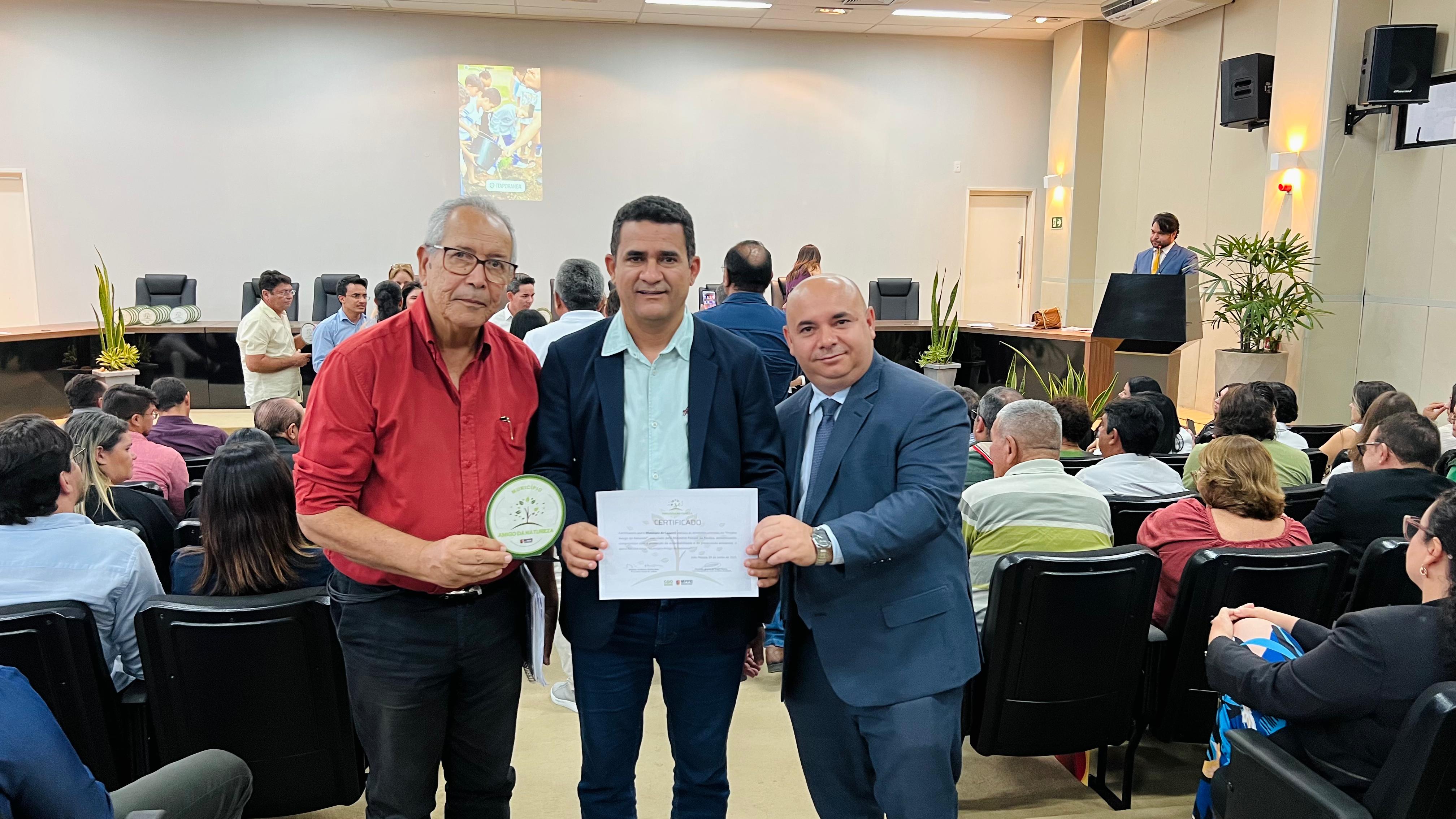 Caaporã recebe selo “Município Amigo da Natureza” por ações de reflorestamento