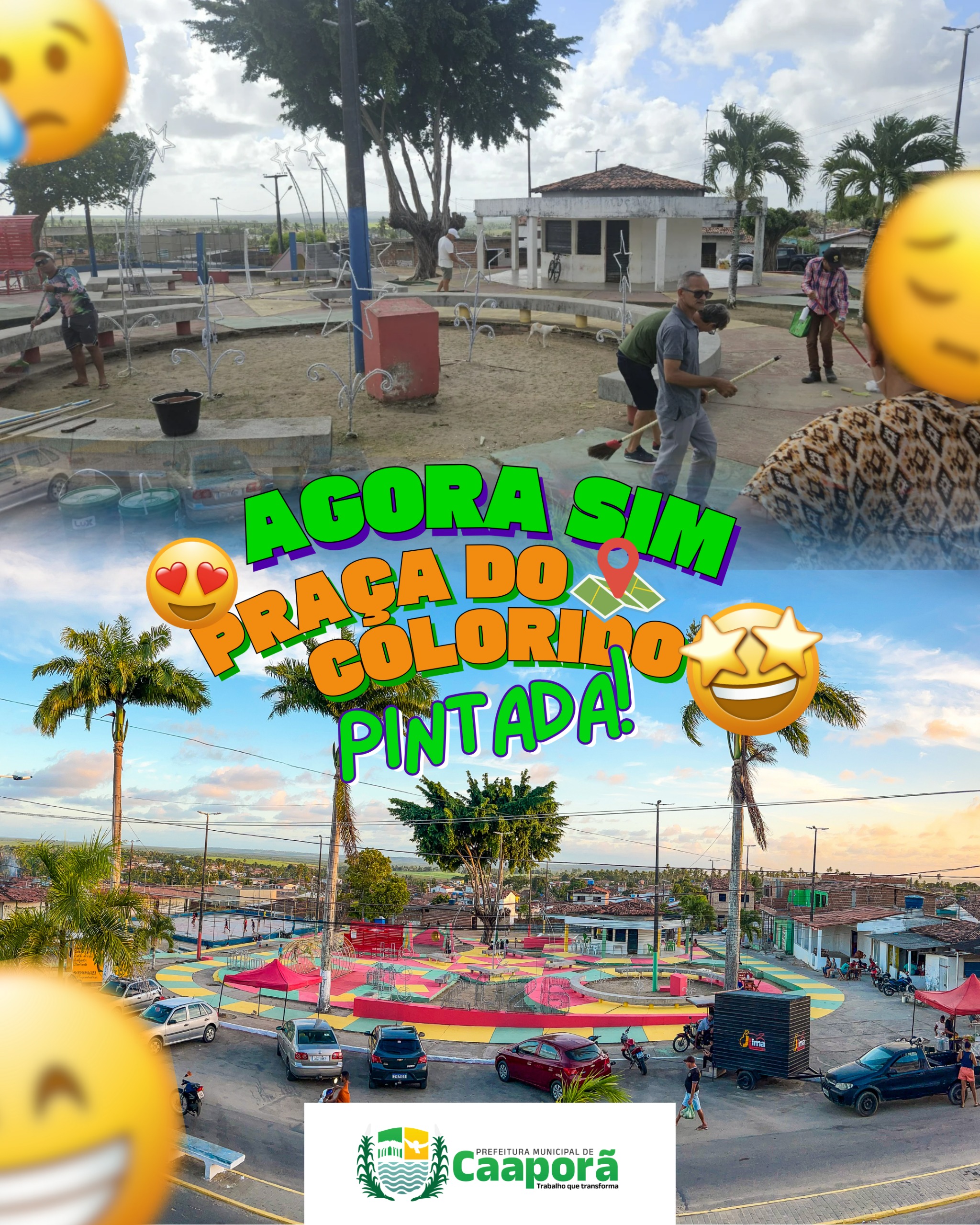 Mutirão voluntário promove revitalização da Praça do Colorido