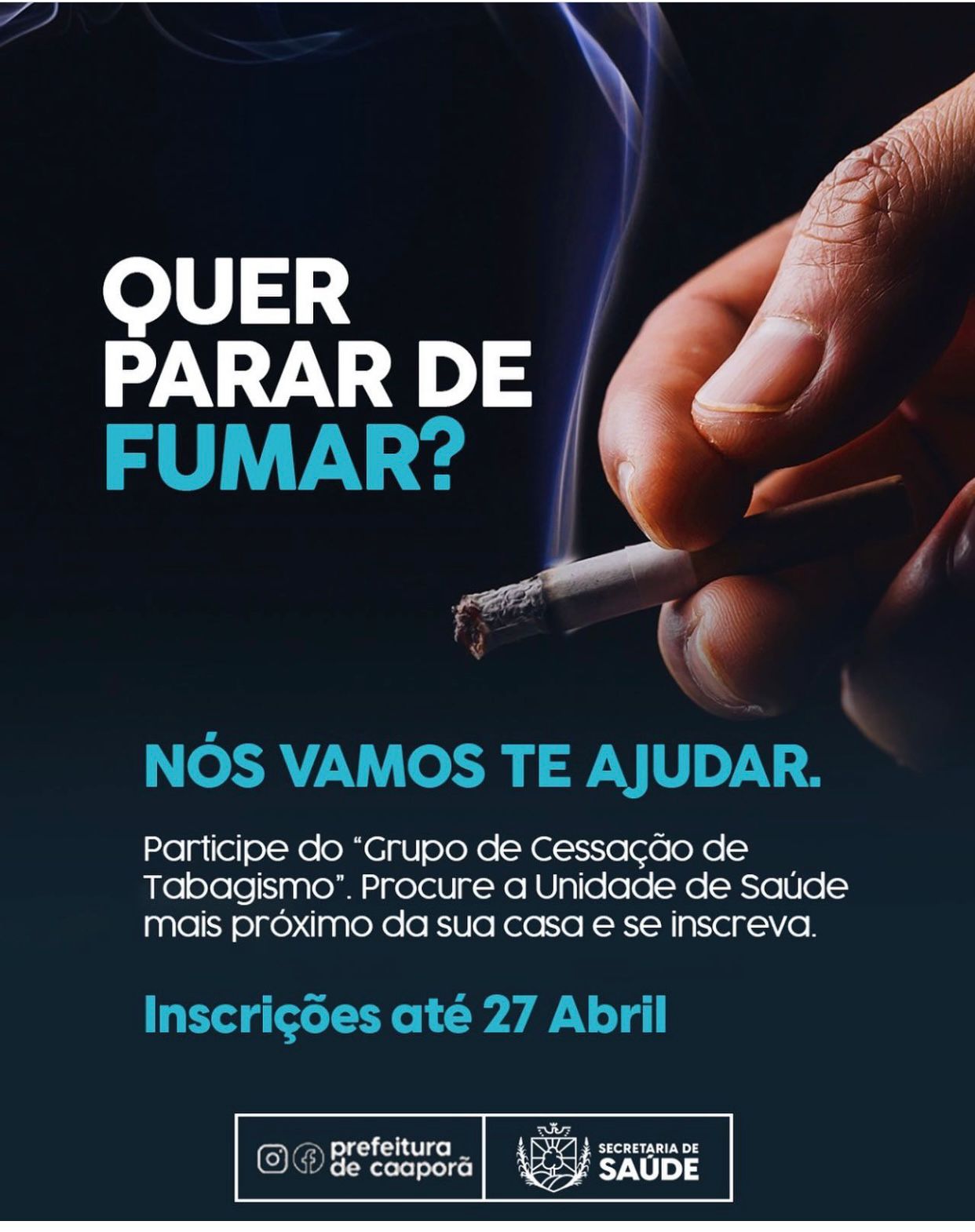 Quer parar de fumar?