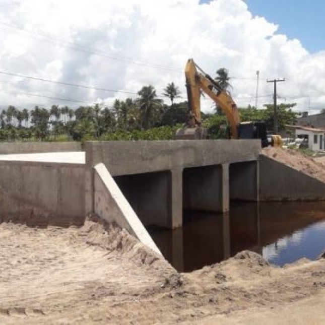 Obra da Ponte de Cupissura/Caaporã é retomada e trecho fica interditado por 30 dias para finalizar serviço