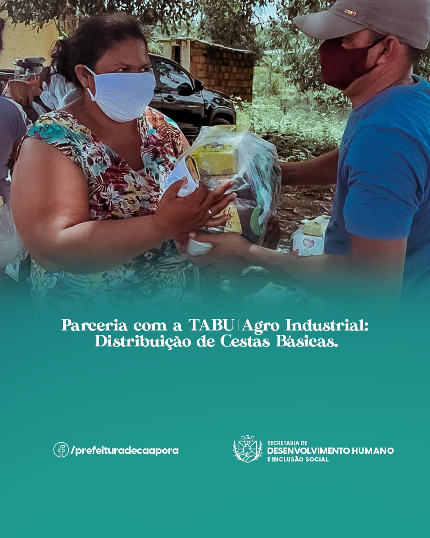 Parceria com a Tabu | Agroindustrial: Distribuição de Cestas Básicas