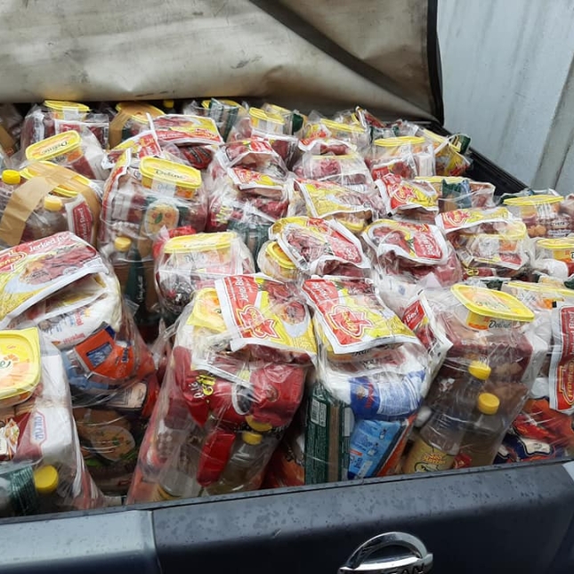 A Prefeitura de Caaporã juntamente com a Sec. de Desenvolvimento Humano e Inclusão Social, realiza distribuição de cestas básicas