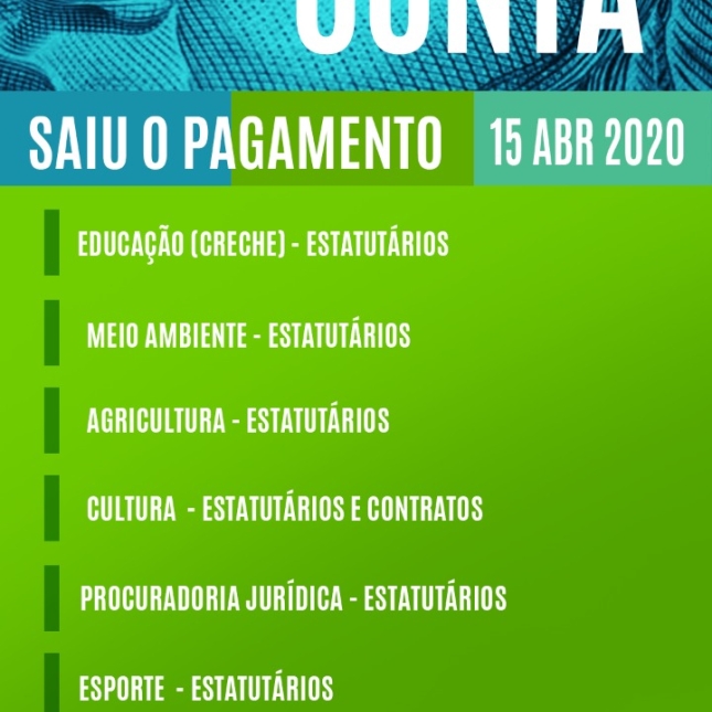 TABELA DE PAGAMENTOS (15/04/2020)