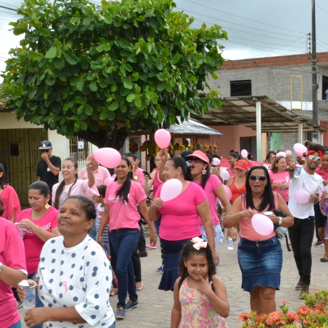 Secretaria de Saúde realiza Caminhada em prol ao Outubro Rosa - Diga não ao Câncer de Mama