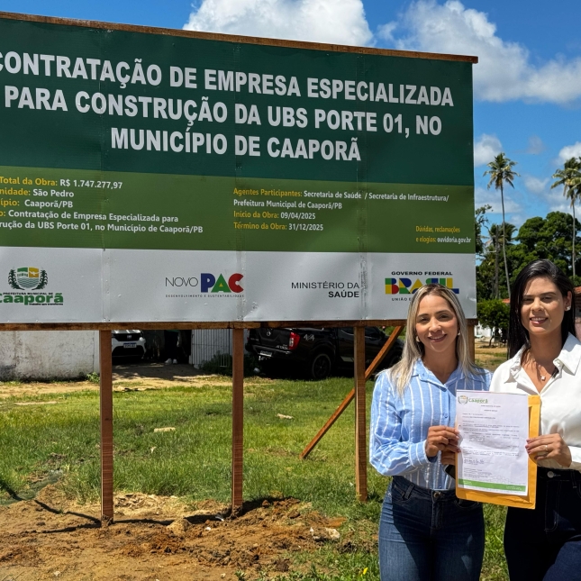 Prefeitura de Caaporã autoriza construção de nova Unidade Básica de Saúde na Comunidade São Pedro