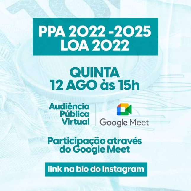 Prefeitura de Caaporã e Câmara Municipal realizarão "Audiência Pública Virtual", nesta quinta-feira (12/08)