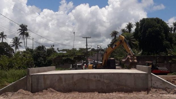 Obra da Ponte de Cupissura/Caaporã é retomada e trecho fica interditado por 30 dias para finalizar serviço